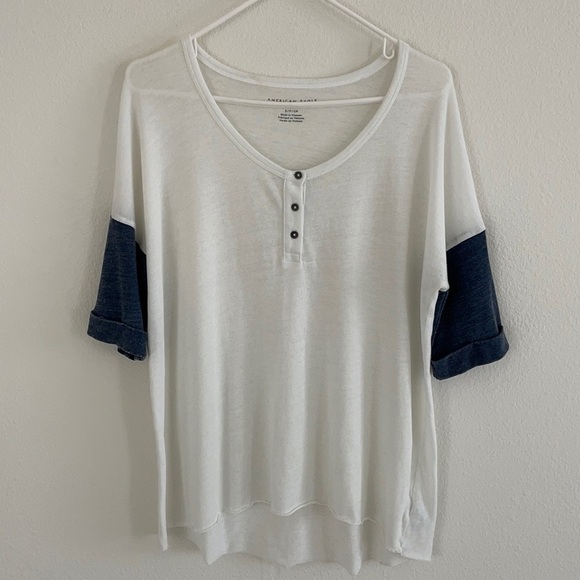 American Eagle Knit Color Block Tunic - Picture 1 of 11